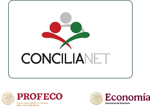 Logotipos de ConciliaNet, Profeco y Secretaría de Economía